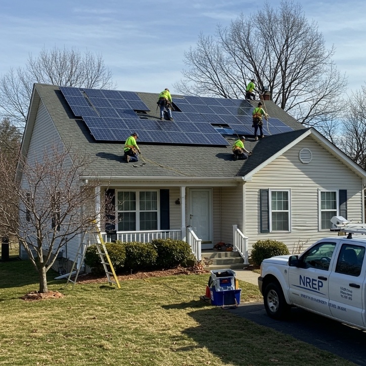 solar-energy-company-staff-installing-solar-panels-in-pennsylvania